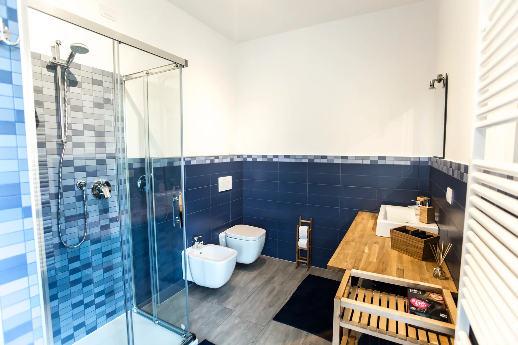 Bagno privato della Camera 1 con doccia